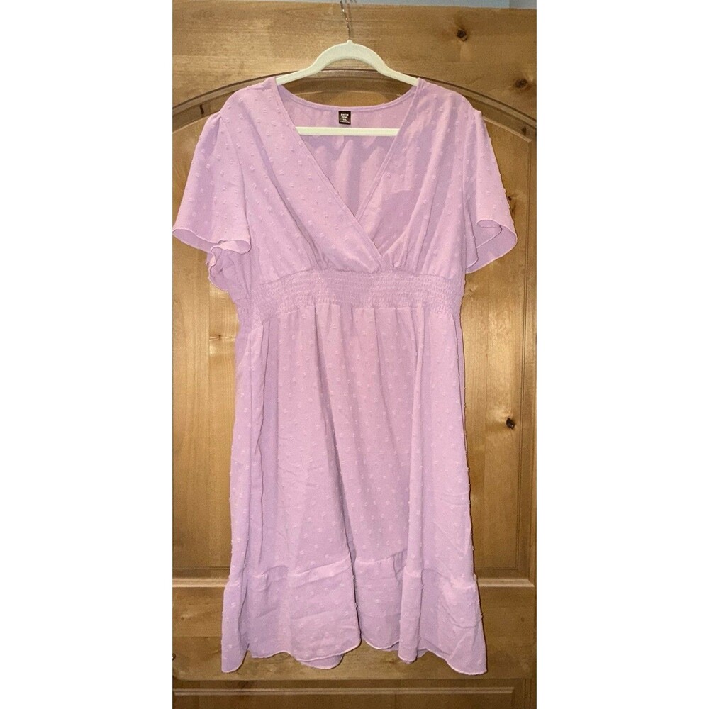 Shein 1XL Pink Vneck Dress, 36”